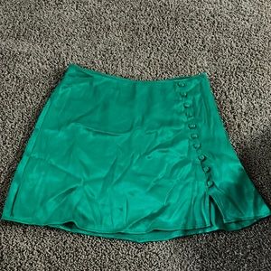 Zara satin mini skirt